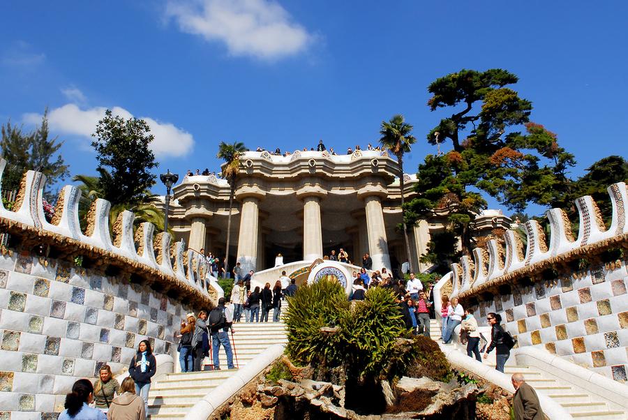 The beautiful and inspiring Park Güell, also known as Gaudi Park
